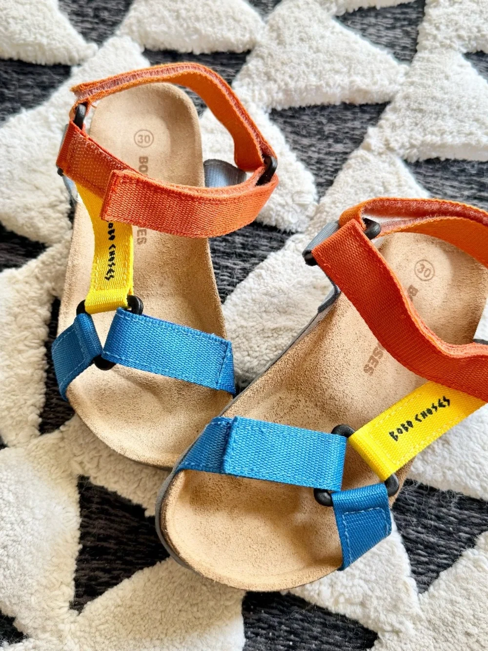 NIB Bobo Choses Color Block Strap Sandals J12